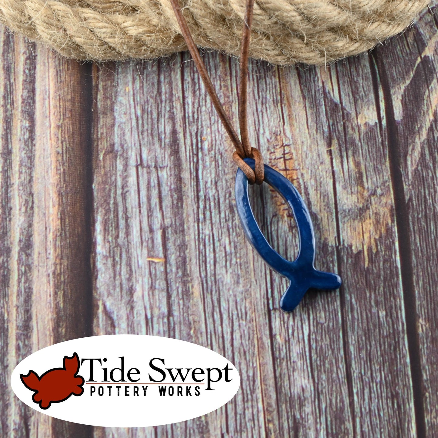 Out to Sea Ichthys Necklace – Handcrafted Faith-Inspired Jewelry