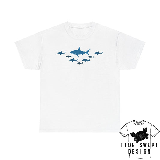 School of Sharks T-Shirt, Ocean Lover Shark Shirt