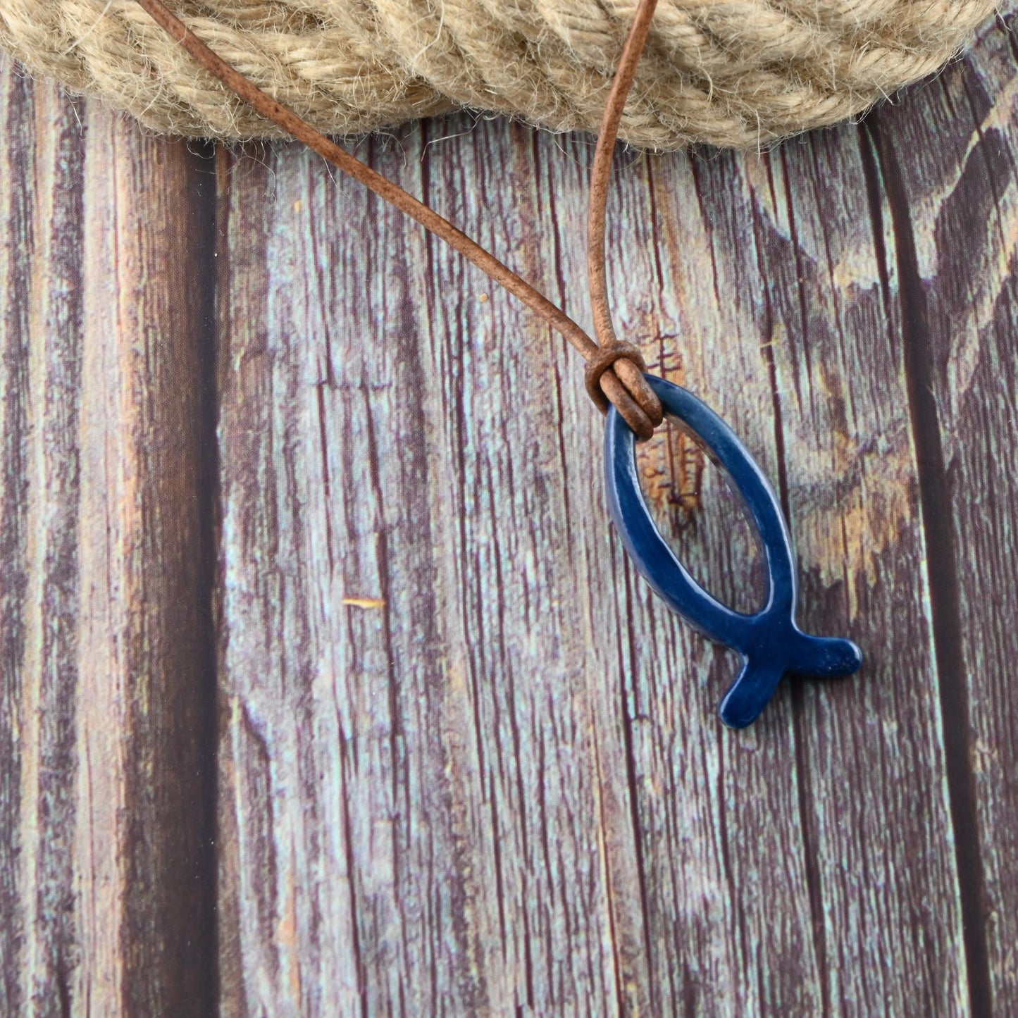 Out to Sea Ichthys Necklace – Handcrafted Faith-Inspired Jewelry