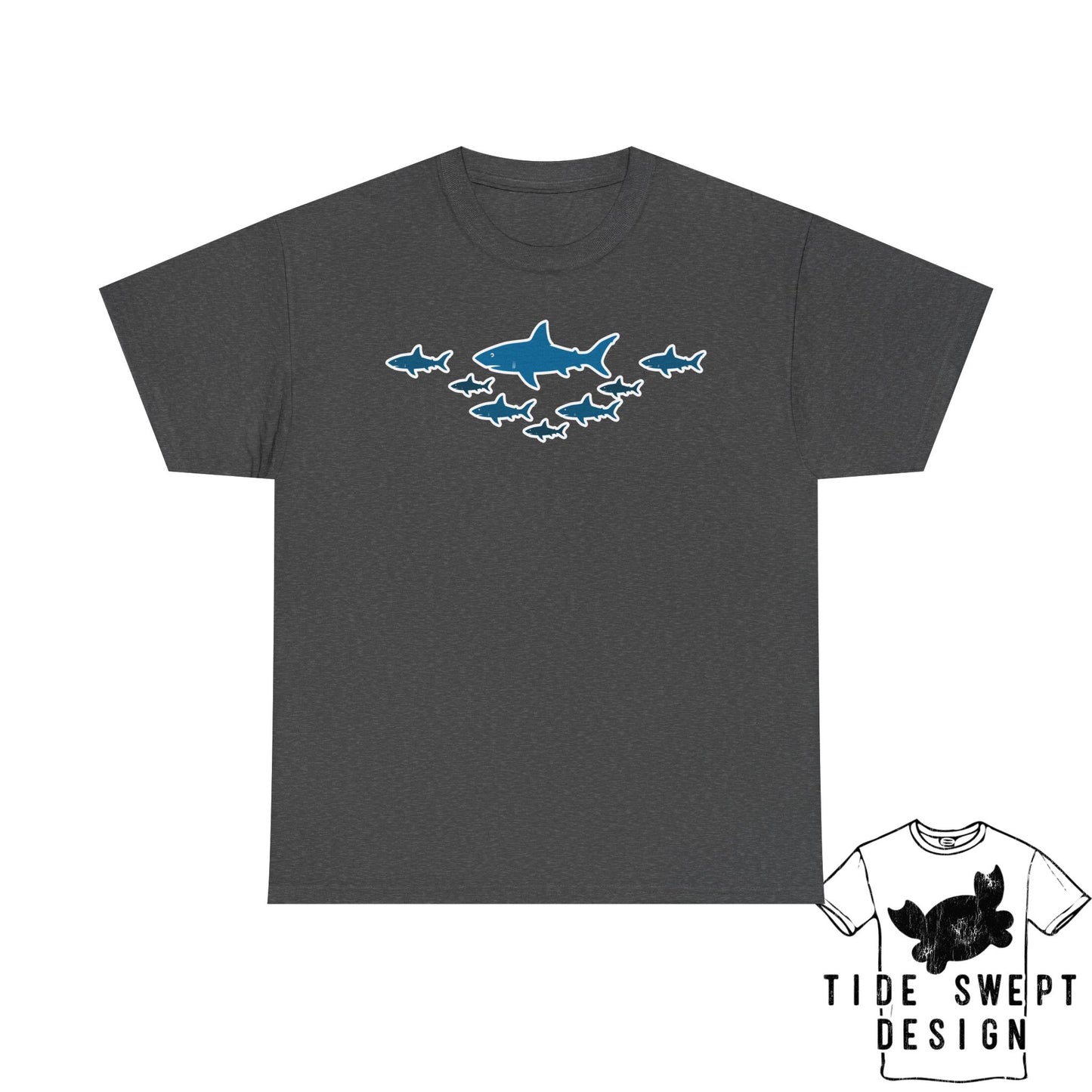 School of  Sharks T-Shirt, Ocean Lover Shark Shirt