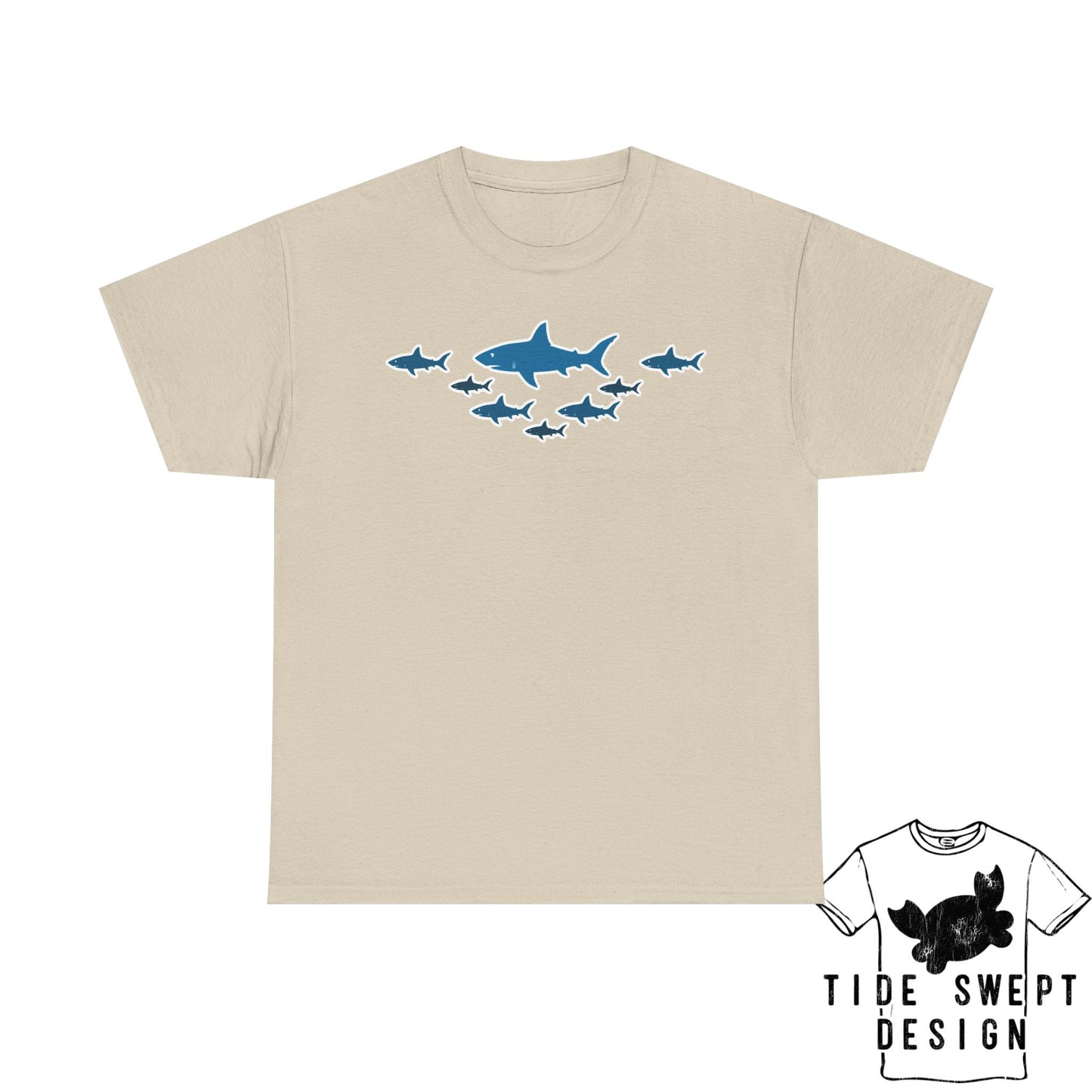 School of  Sharks T-Shirt, Ocean Lover Shark Shirt