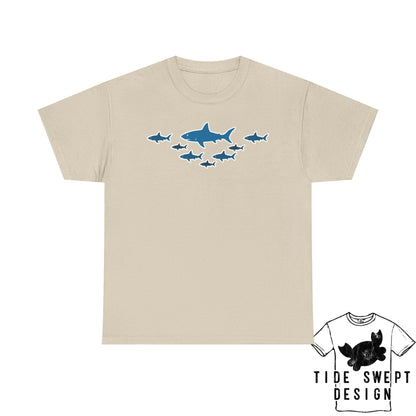 School of  Sharks T-Shirt, Ocean Lover Shark Shirt