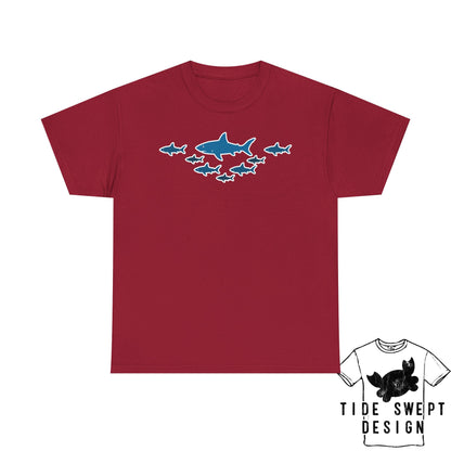 School of  Sharks T-Shirt, Ocean Lover Shark Shirt