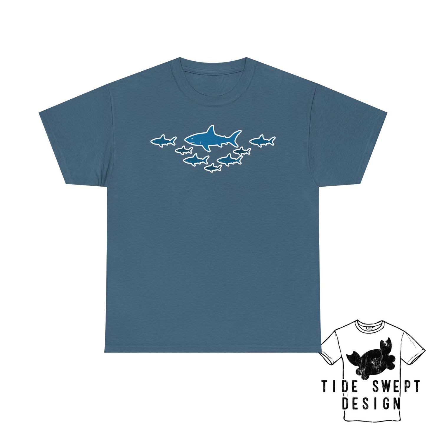 School of  Sharks T-Shirt, Ocean Lover Shark Shirt
