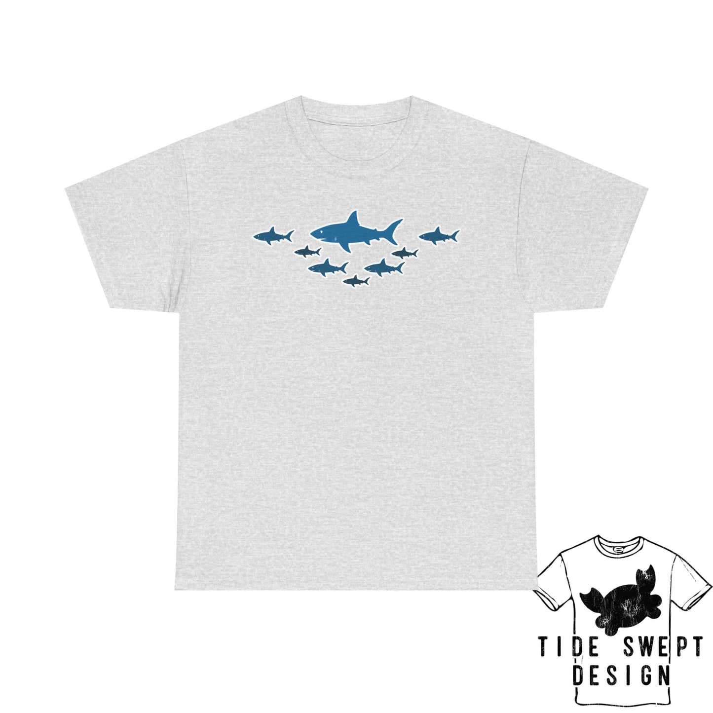 School of  Sharks T-Shirt, Ocean Lover Shark Shirt