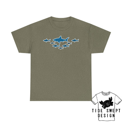 School of  Sharks T-Shirt, Ocean Lover Shark Shirt